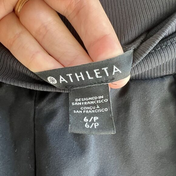 Athleta Women’s Size 6 Nolita Wide Leg Black Pull On Pants Casual Stretch - Picture 5 of 8